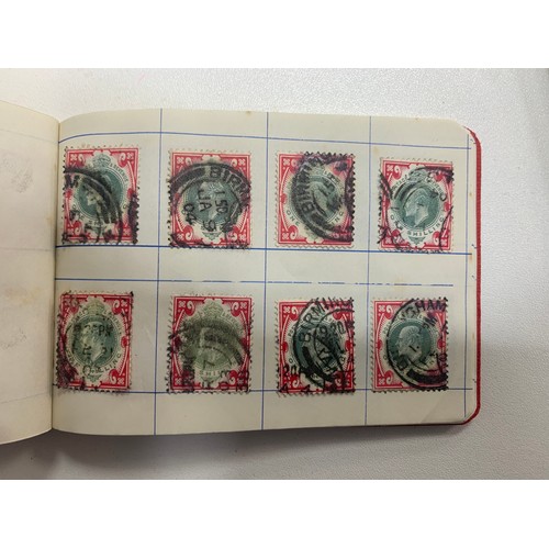 279A - Great Britain, King Edward VII extensively duplicated collection in small red booklets, M & U with m... 