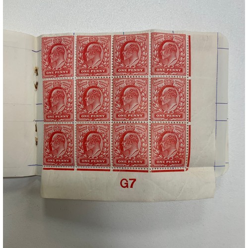 280A - Great Britain, 1902-10 collection of low vals ½d & 1d in blocks M/UM, stored in three small stockboo... 