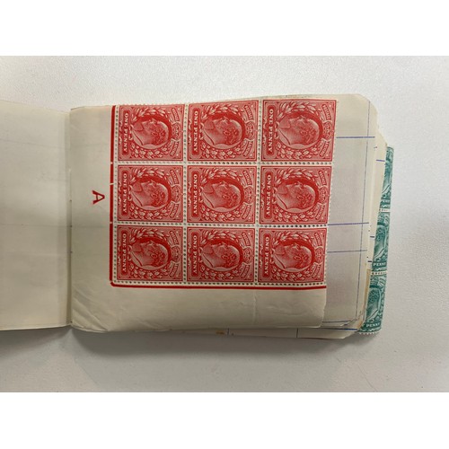 280A - Great Britain, 1902-10 collection of low vals ½d & 1d in blocks M/UM, stored in three small stockboo... 