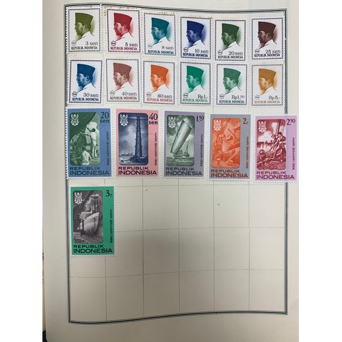 8A - World collection in The Meteor Stamp Album, to include; St. Kilda to 2s6d FU, Czechoslovakia, Hungar... 