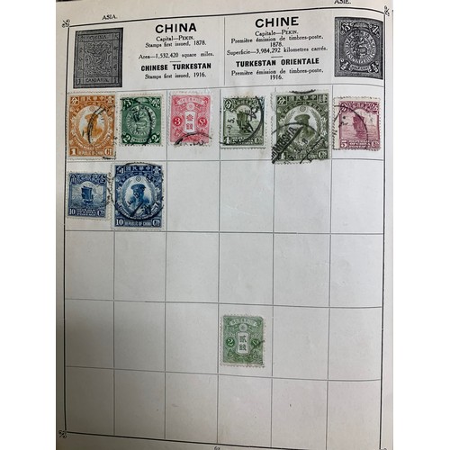 15 - World stamp range in old The Triumph album published by G.F. Rapkin, to include; small quantities of... 