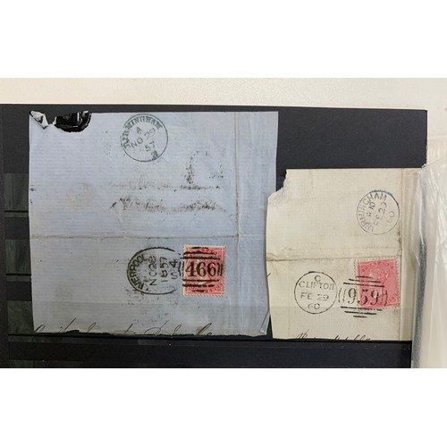 249 - Great Britain, QV Postal History range consisting of many part entires / pieces to Birmingham includ... 