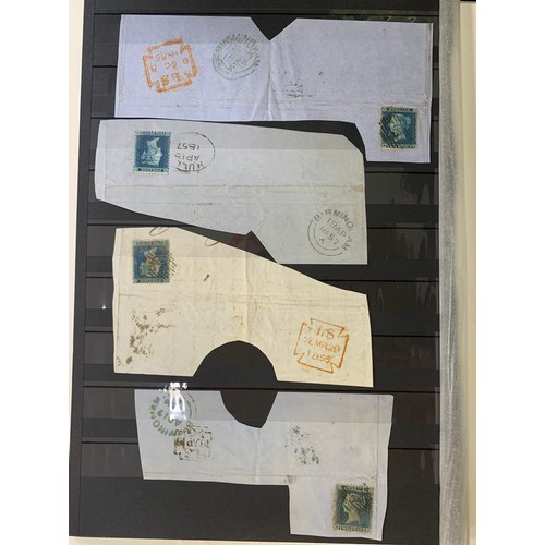 249 - Great Britain, QV Postal History range consisting of many part entires / pieces to Birmingham includ... 