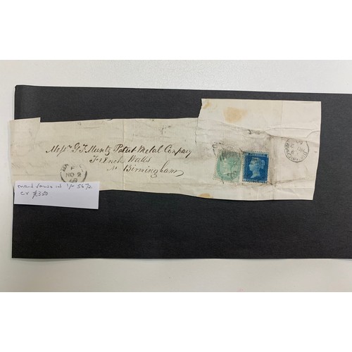 249 - Great Britain, QV Postal History range consisting of many part entires / pieces to Birmingham includ... 