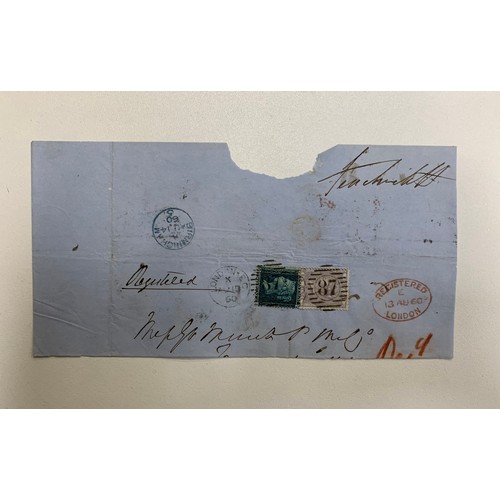 249 - Great Britain, QV Postal History range consisting of many part entires / pieces to Birmingham includ... 