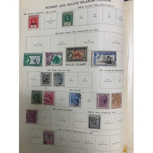 31 - British Commonwealth QV-QEII collection in illustrated The New Ideal Postage Stamp Early, filled thr... 