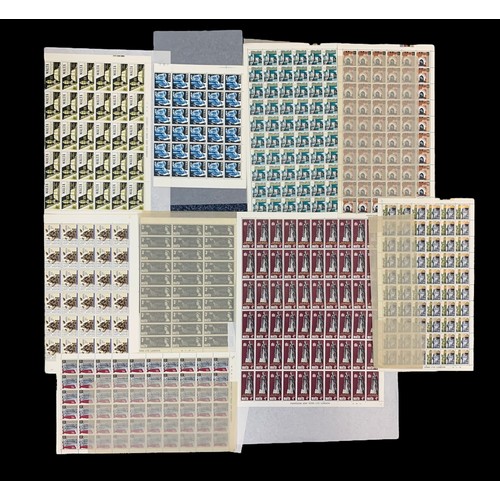 151 - Malta, large collection of QEII UM complete sheets to include, 1968 Human Rights complete sheets of ... 