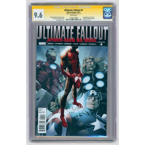 79 - ULTIMATE FALLOUT #4 - (Oct 2011, Marvel) - GRADED 9.6 by CGC- First appearance of the new Spider-Man... 