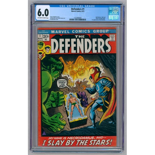 69 - THE DEFENDERS #1-(August 1972, Marvel)-Graded 6.0 by CGC- . Key Issue: First issue to self-titles se... 