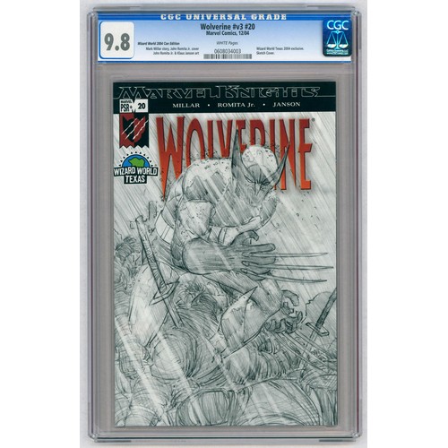 85 - WOLVERINE #v3 #20-(November 2004)- Graded 9.8 by CGC-Wizard World Texas 2004 Con exclusive. Stretch ... 