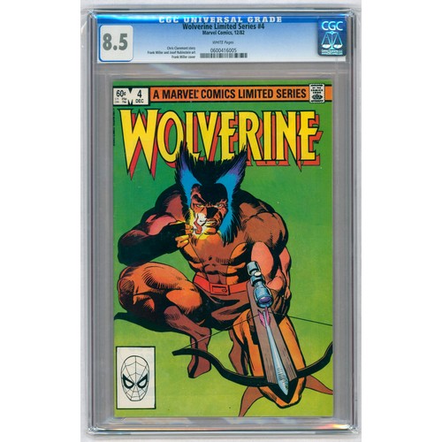 89 - WOLVERINE LIMITED SERIES #4-(November1982)-Graded 8.5 by CGC.  Key Issue: Death of Shingen Harada; D... 