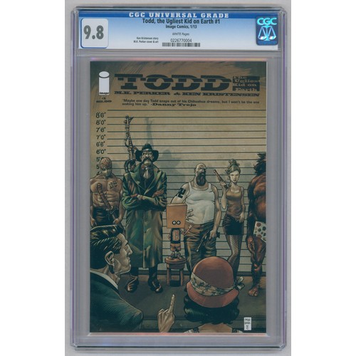 75 - TODD, THE UGLIEST KID ON EARTH  #1 -(December 2012)- Graded 9.8 by CGC. Ken Kristensen story, M.K. P... 