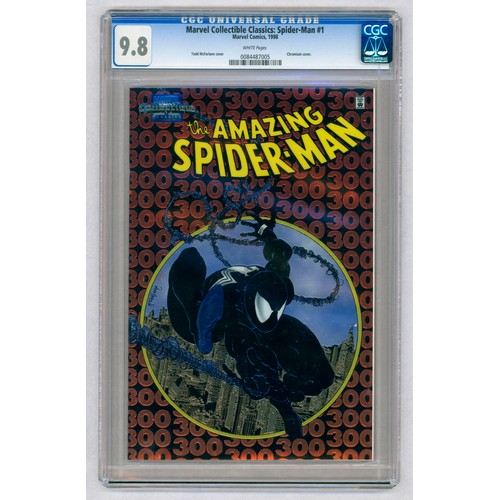 68 - MARVEL COLLECTIBLE CLASSICS: SPIDER-MAN #1 - (Oct 1998, Marvel) - GRADED 9.8 by CGC. Chromium cover,... 