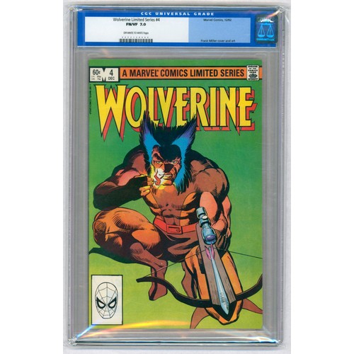 88 - WOLVERINE LIMITED SERIES #4 -(November 1982)- Graded FN/VF 7.0 by CGC. Key Issue: Death of Shingen H... 