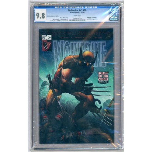 83 - WOLVERINE #v3 #20 - (December 2004)-Graded 9.8 by CGC. Nick Fury, Kitty Pryde and Elektra appearance... 