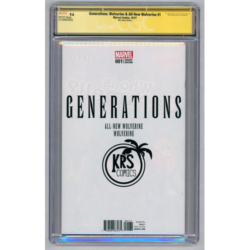 95 - GENERATIONS: WOLVERINE & ALL-NEW WOLVERINE #1 KRS Comics Edition-(September 2017)-Graded 9.6 by CGC.... 