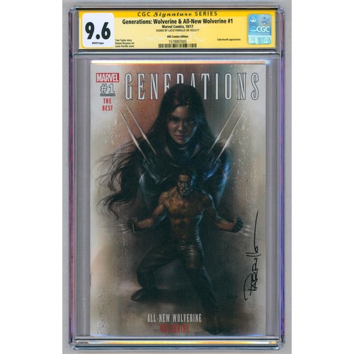 95 - GENERATIONS: WOLVERINE & ALL-NEW WOLVERINE #1 KRS Comics Edition-(September 2017)-Graded 9.6 by CGC.... 