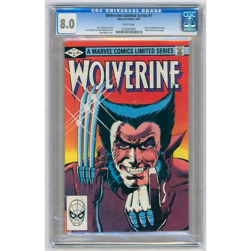 82 - WOLVERINE LIMITED SERIES #1-(September 1982)- Graded 8.0 by CGC. Key Issue: First solo comic book se... 