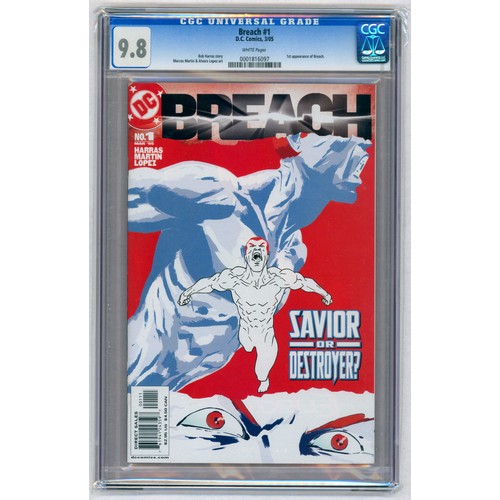 13 - BREACH #1 – (2005 DC Comics) – GRADED 9.8 by CGC –  First appearance of Breach. Marcos Martin & Alva... 