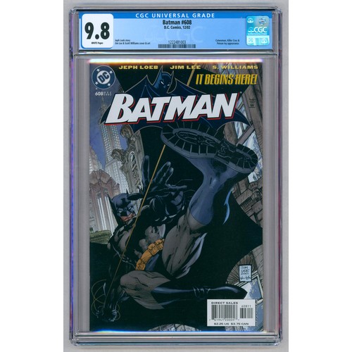 4 - BATMAN #608 – (Dec 2002 DC Comics) – GRADED 9.8 by CGC – Catwoman, Killer Croc & Poison Ivy appearan... 