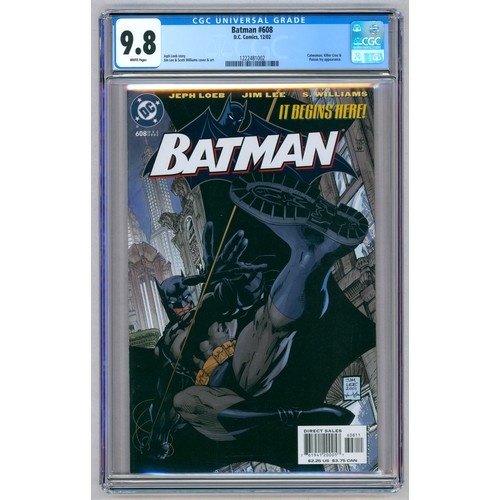 5 - BATMAN #608 – (Dec 2002 DC Comics) – GRADED 9.8 by CGC – Catwoman, Killer Croc & Poison Ivy appearan... 