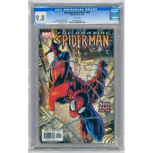 65 - SPIDER-MAN #509 – (Aug. 2004 Marvel Comics) – GRADED 9.8 by CGC – Sins Past Part One. Mike Deodato c... 