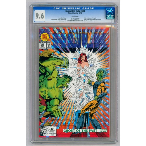 24 - INCREDIBLE HULK #400 – (Dec. 1992 Marvel Comics) – GRADED 9.6 by CGC – Holo-grafx cover, Pin-ups by ... 