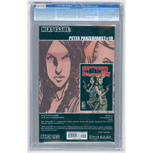 39 - PETER PANZERFAUST #9 – (Mar. 2013 Image) – GRADED 9.8 by CGC – Tyler Jenkins cover and art, Kurtis W... 