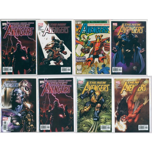 34 - THE NEW AVENGERS range of comics, to include; #1 (x2), #2, #3, #4, #5 & #6. Plus, THE AVENGERS #198.... 