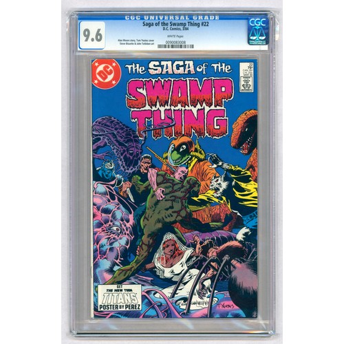 40 - SAGA OF THE SWAMP THING #22 – (Mar. 1984 DC Comics) – GRADED 9.6 by CGC – Tom Yeates cover, Steve Bi... 