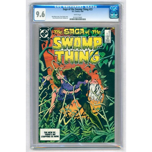 41 - SAGA OF THE SWAMP THING #23 – (Apr. 1984 DC Comics) – GRADED 9.6 by CGC – Tom Yeates cover, Steve Bi... 