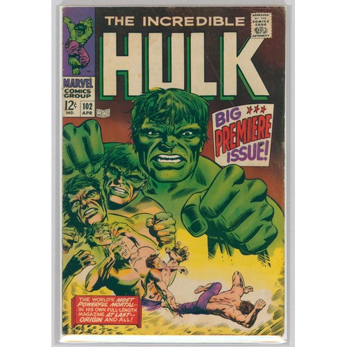 29 - THE INCREDIBLE HULK #102 (Apr 1967, Marvel) - Key Issue: Titled Series Starts Again. Big Premiere Is... 