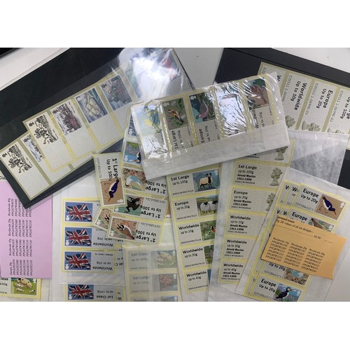 297 - GB decimal stamps - 2008-2012 Semi-Specialised study of the earlier Post & Go labels with different ... 