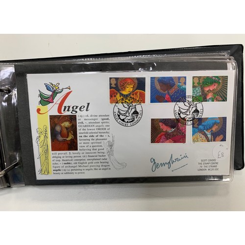 336 - GB FDC Steven Scott Signed 1996 to 2005 (96), in 3 albums with many famous signatures including Dere... 