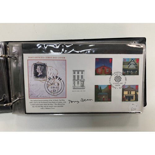 336 - GB FDC Steven Scott Signed 1996 to 2005 (96), in 3 albums with many famous signatures including Dere... 