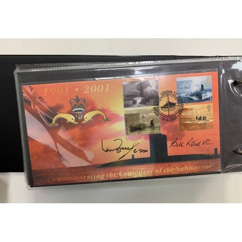 336 - GB FDC Steven Scott Signed 1996 to 2005 (96), in 3 albums with many famous signatures including Dere... 