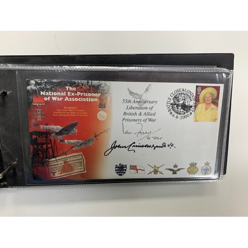 336 - GB FDC Steven Scott Signed 1996 to 2005 (96), in 3 albums with many famous signatures including Dere... 