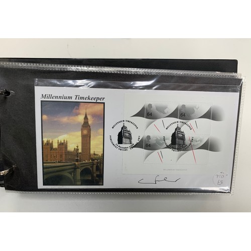 336 - GB FDC Steven Scott Signed 1996 to 2005 (96), in 3 albums with many famous signatures including Dere... 