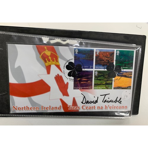 336 - GB FDC Steven Scott Signed 1996 to 2005 (96), in 3 albums with many famous signatures including Dere... 