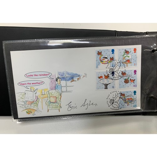 336 - GB FDC Steven Scott Signed 1996 to 2005 (96), in 3 albums with many famous signatures including Dere... 