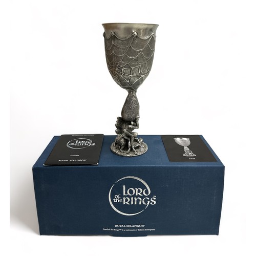 277 - Boxed Royal Selangor Lord of the Rings Pewter Goblet - Shelob