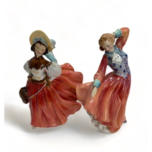 262 - Royal Doulton, pair of female figures to include; ‘ Judith ‘ HN2089 & ‘ The Skater ‘ HN 2117. (2)