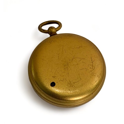 364 - Callaghan & Co, 19th Century pocket Barometer by Callaghan & Co, 23A New Bond St London, gilt finish... 