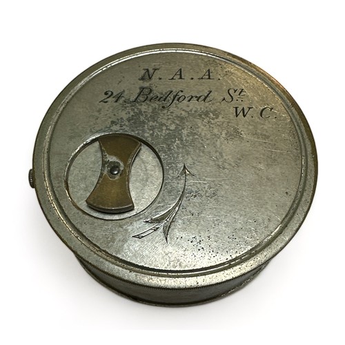 363 - 19th/20th Century J. H. Steward cased stopwatch, enamel face with twist turn to reverse. Face reads ... 