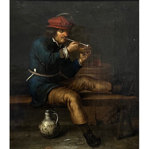 412 - Evert Collier (1642-1708) attributed to, Dutch School 17th / 18th Century oil on panel painting of a... 