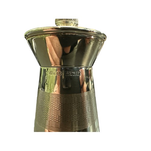 171 - A Silver Pepper Shaker Hallmarked and Inscribed -The Addington Golf Club To Those Who Carmel & John ... 