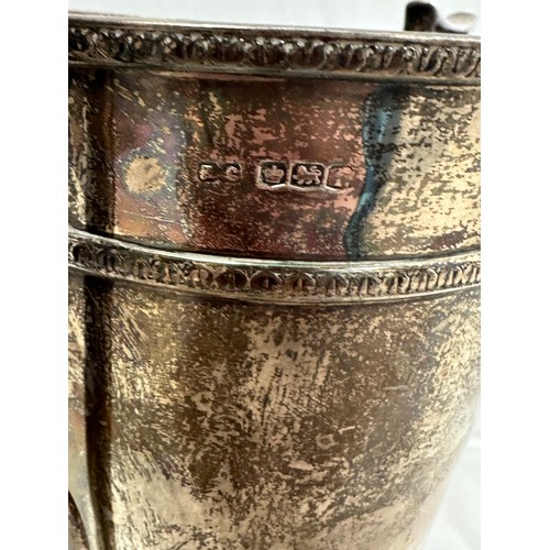 177 - A hallmarked silver twin handled trophy cup. Inscribed 'No 6 Sector H.G.C.S.D Battle Platoon Competi... 