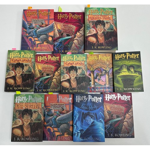 218 - 12 x foreign language Harry Potter books - Polish, Hungarian and Lithuanian. Includes: 
5 x Polish b... 