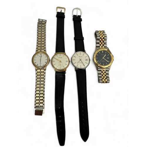 98 - 4 Accurist watches. Includes: a 1960s 1407 21 jewel manual gold plated watch,  a 1970s 21 jewel manu... 