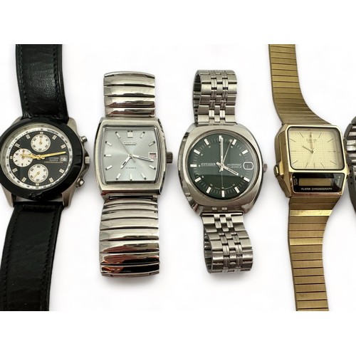 101 - A collection of Casio and Citizen watches - Qty 9